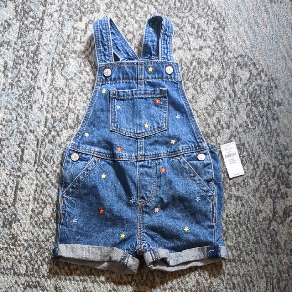 Gap Denim Kids Overalls with Star Embroidery